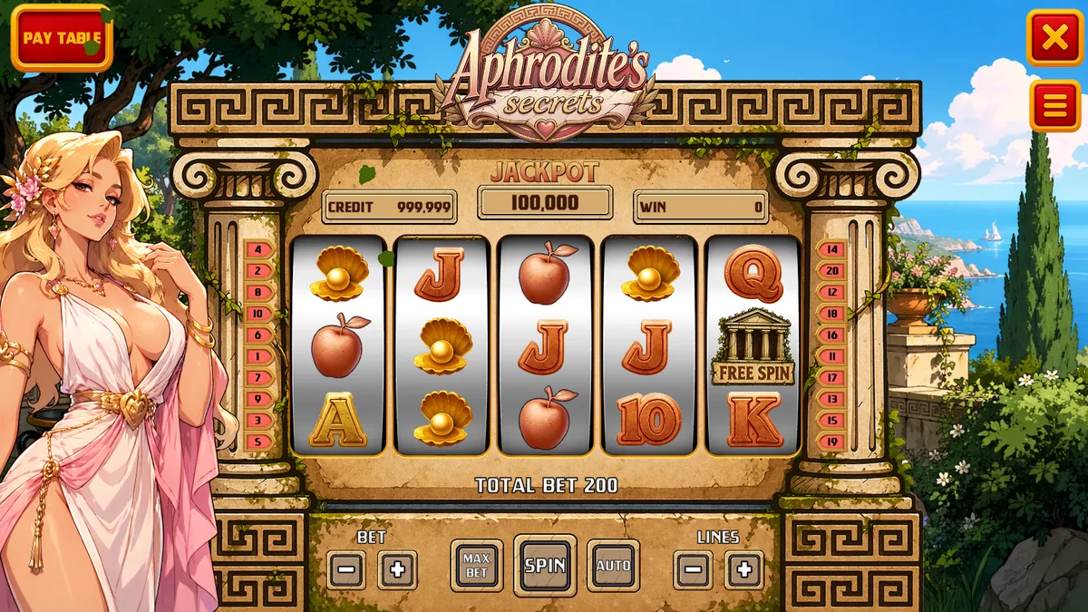 Screenshot from the game Aphrodite's Gold
